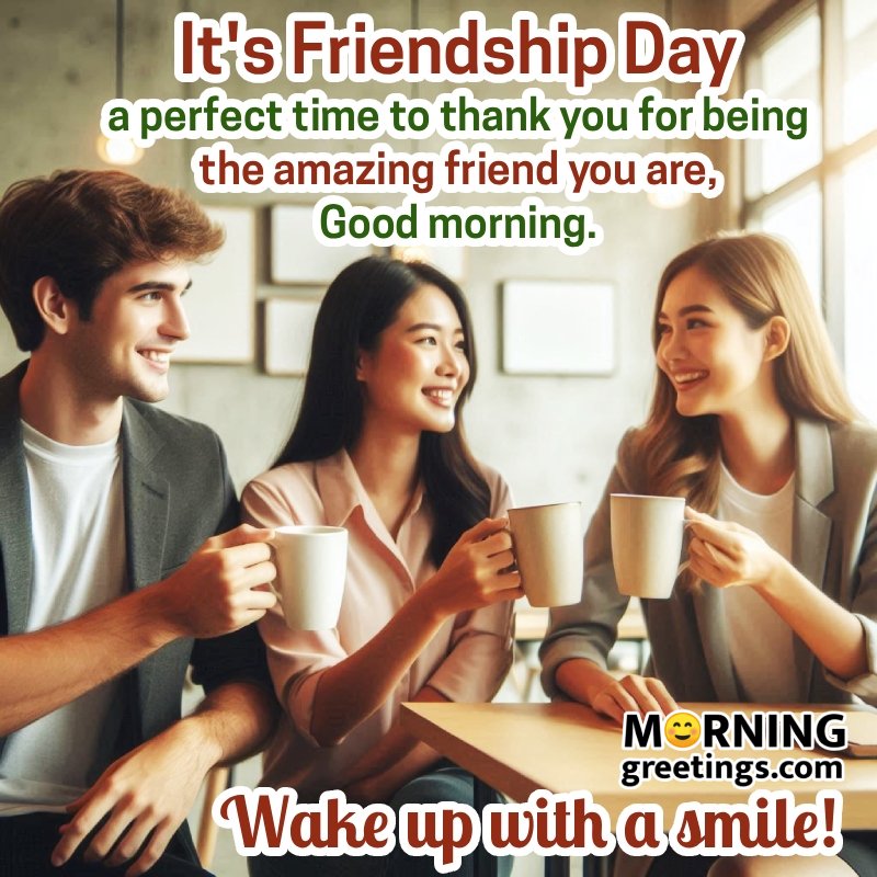 Good Morning Friends Lovely Greeting Pic