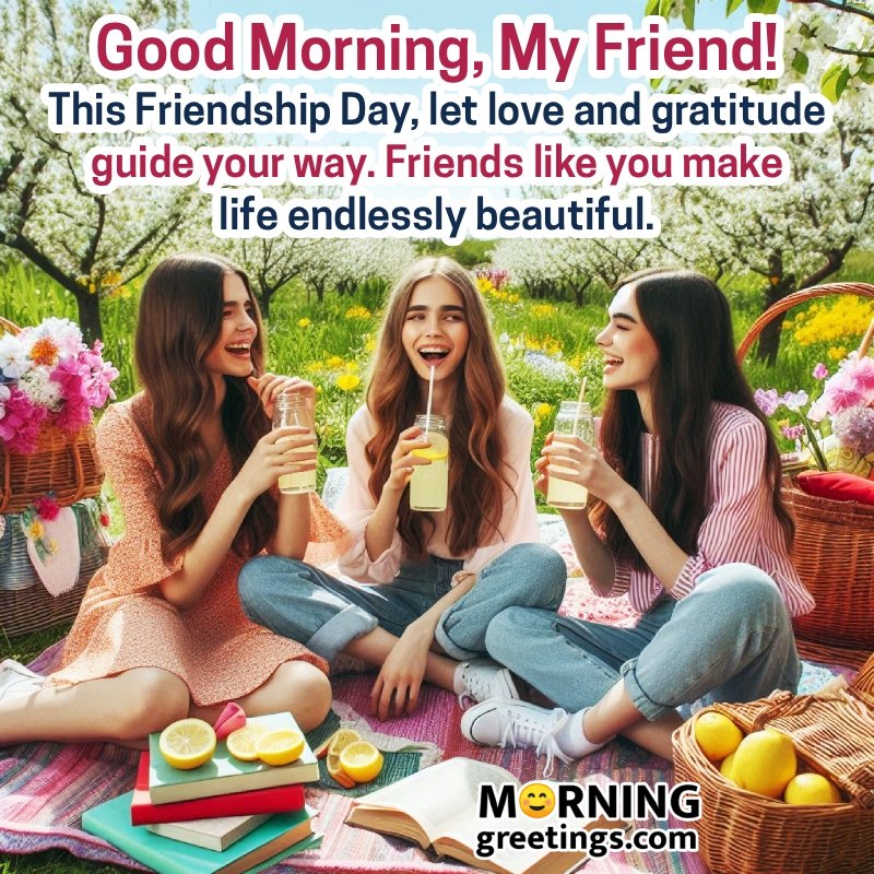 Good Morning My Friend Beautiful Wish Pic