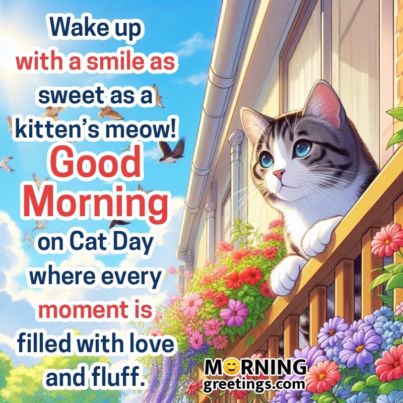 Adorable Good Morning Cat Greetings to Start Your Day
