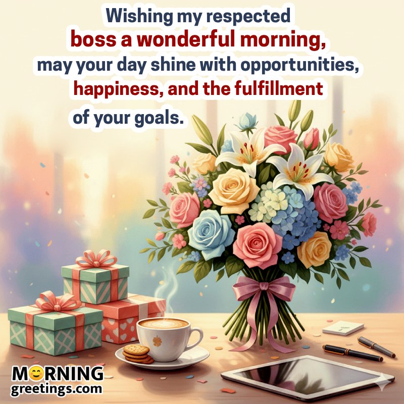 Professional Good Morning Wishes For Boss