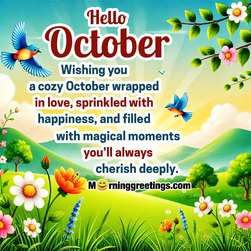 October Morning Wishes & Greetings