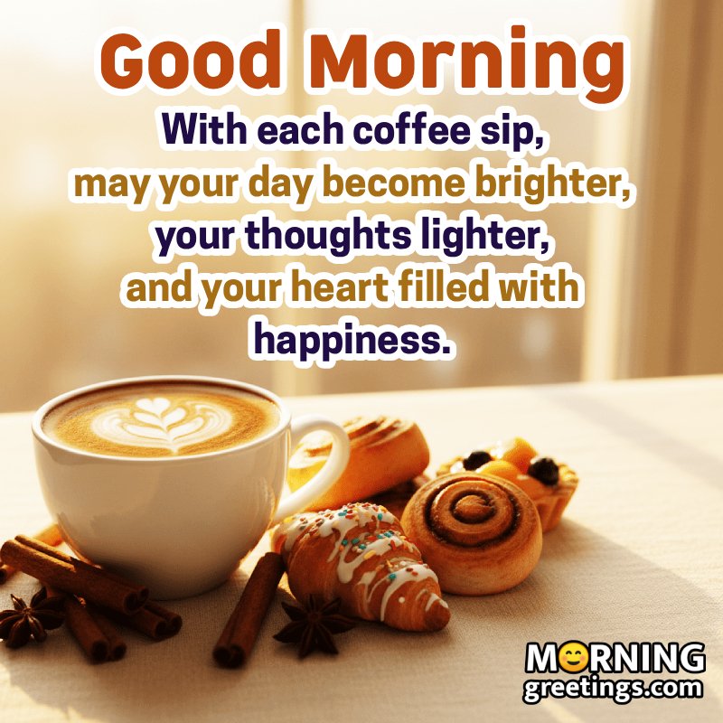 Morning Coffee Lovely Greeting Image