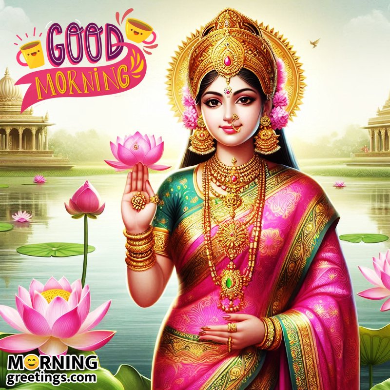 Beautiful Good Morning Lakshmi Mata Pic