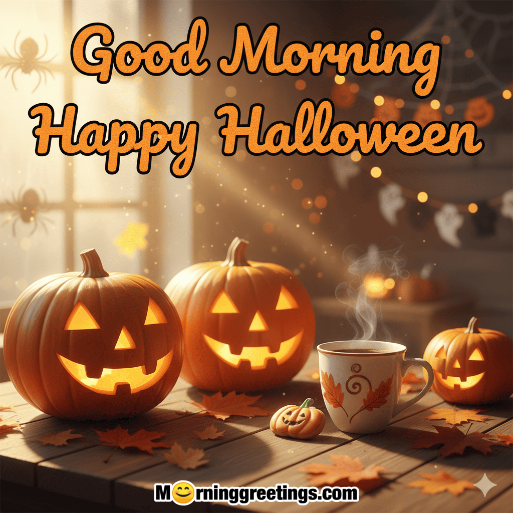 Good Morning And Happy Halloween Spooky Image