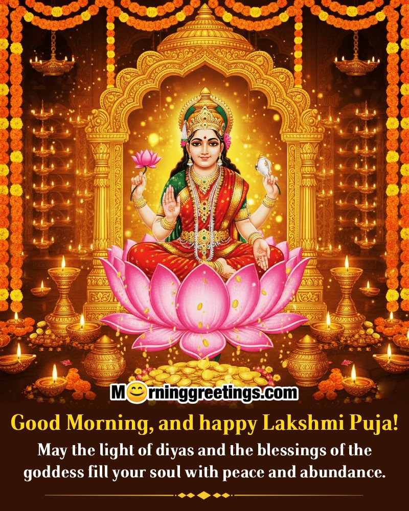 Good Morning Lakshmi Mata Blessings & Images