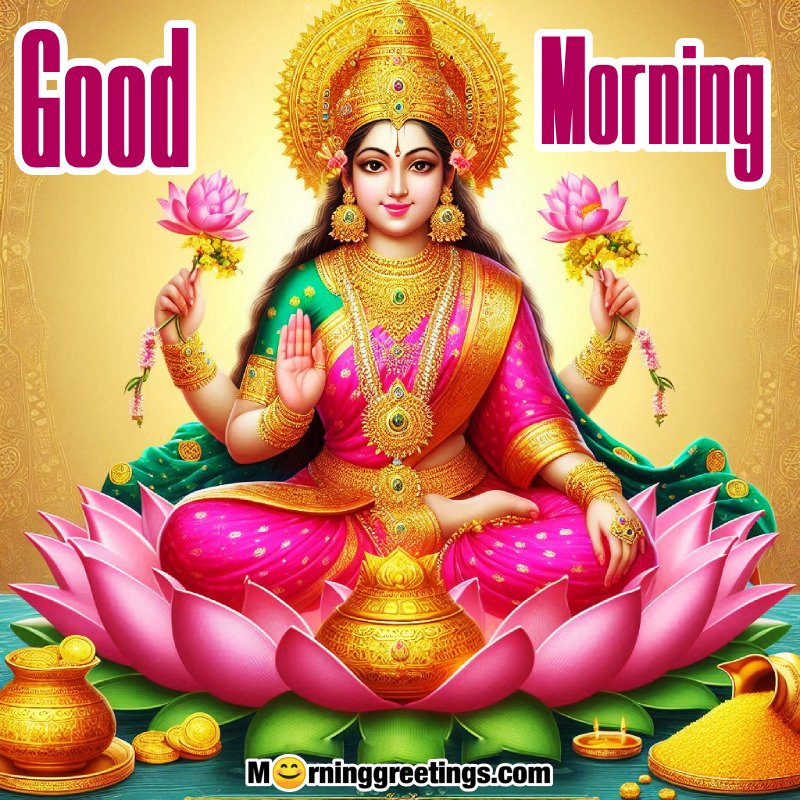 Lovely Good Morning Lakshmi Mata Pic