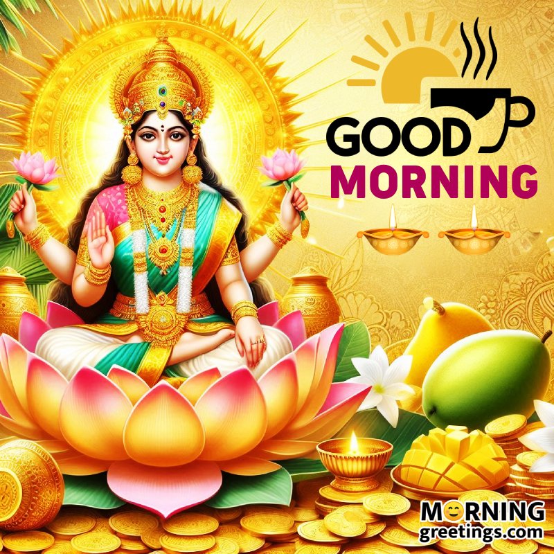 Morning Lakshmi Mata Blissful Image