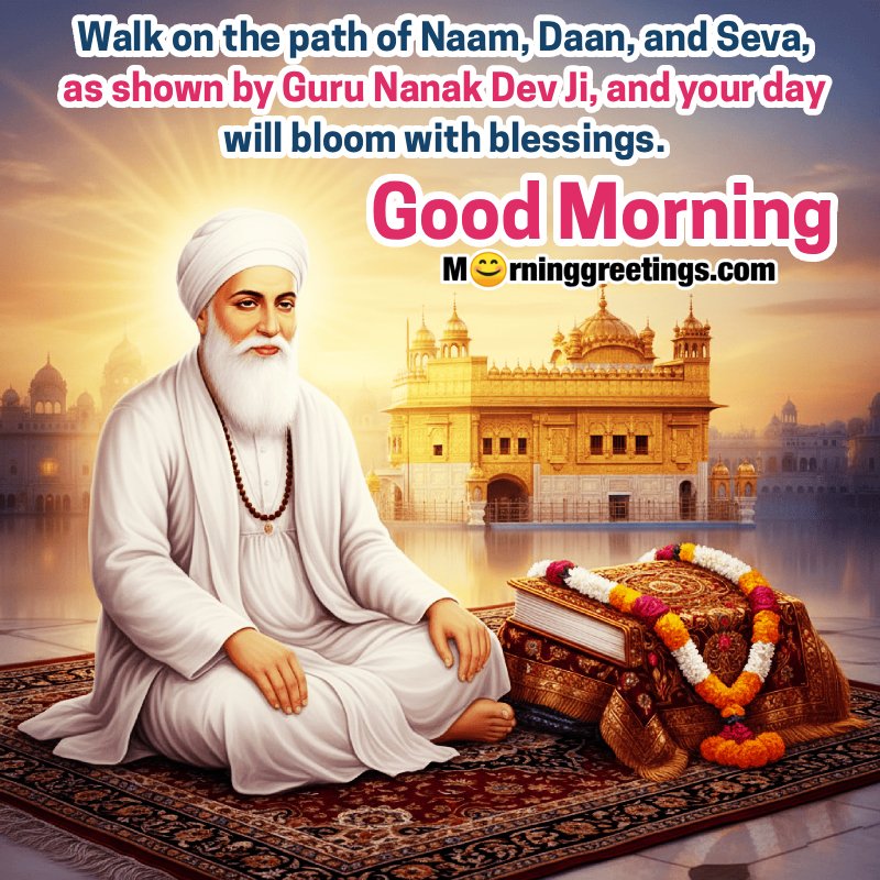 Good Morning Guru Nanak Dev Ji Nice Blessings Photo