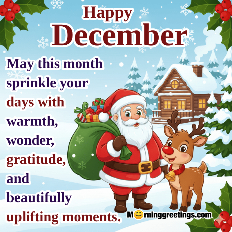 Happy December Beautiful Wishing Image