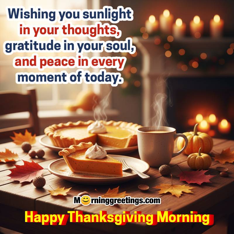 Happy Thanksgiving Morning Wonderful Greeting Image