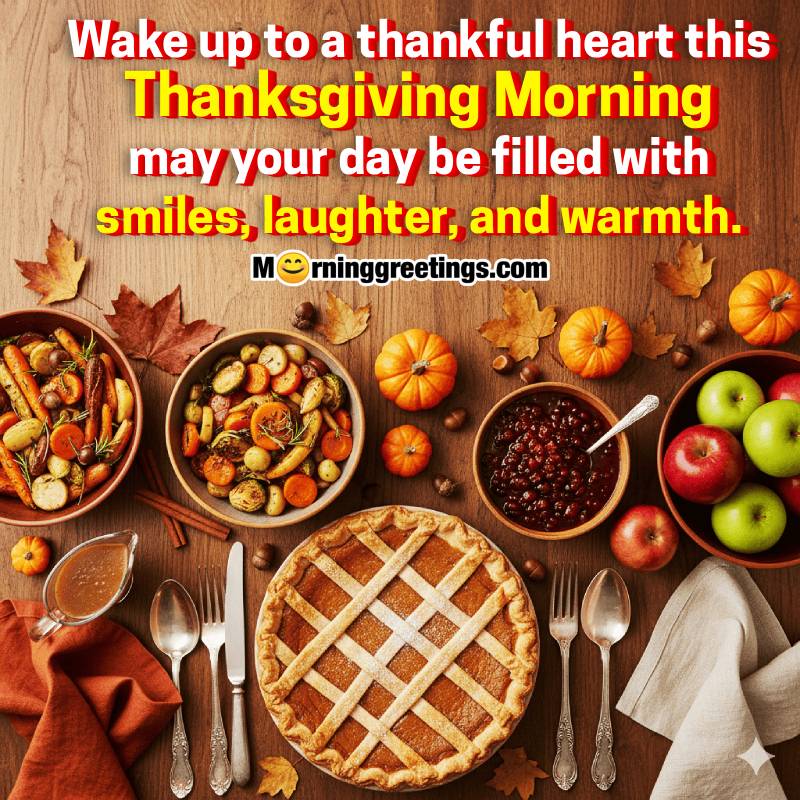 Grateful Beginnings: Good Morning Thanksgiving Images