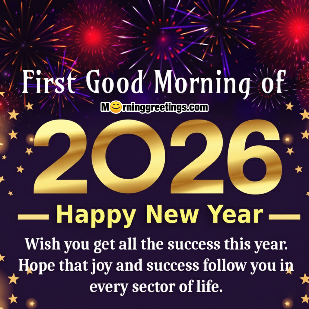 First Good Morning Of 2026 New Year