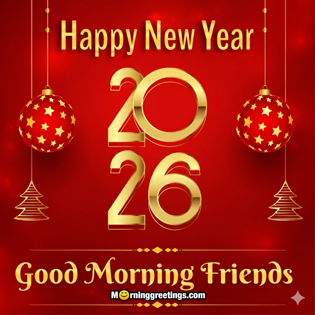 Good Morning Friends Happy New Year 2026