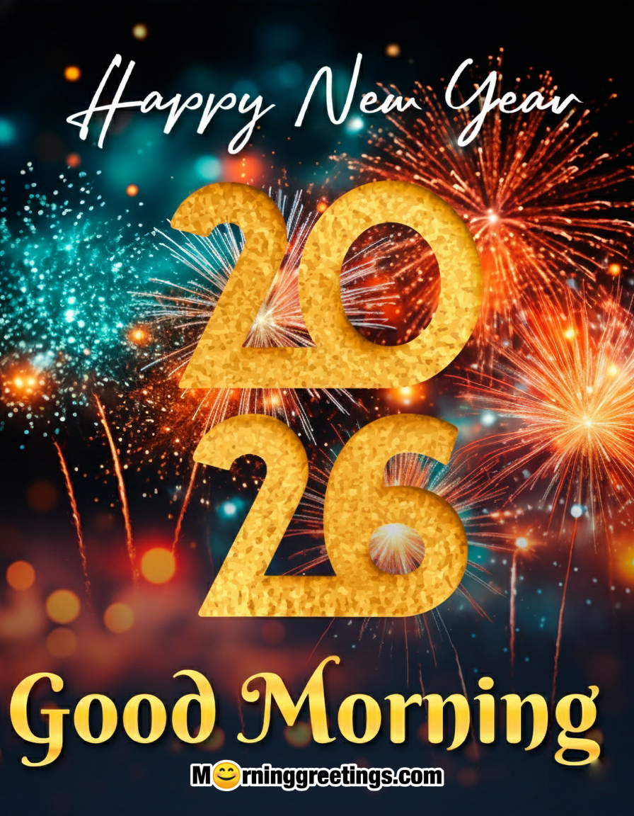 Good Morning Happy New Year 2026 Image