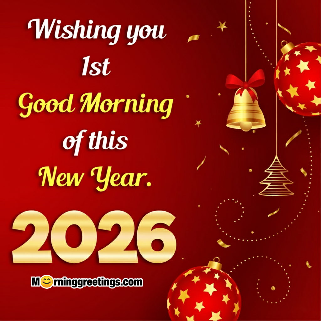 Wishing First Good Morning Of New Year 2026