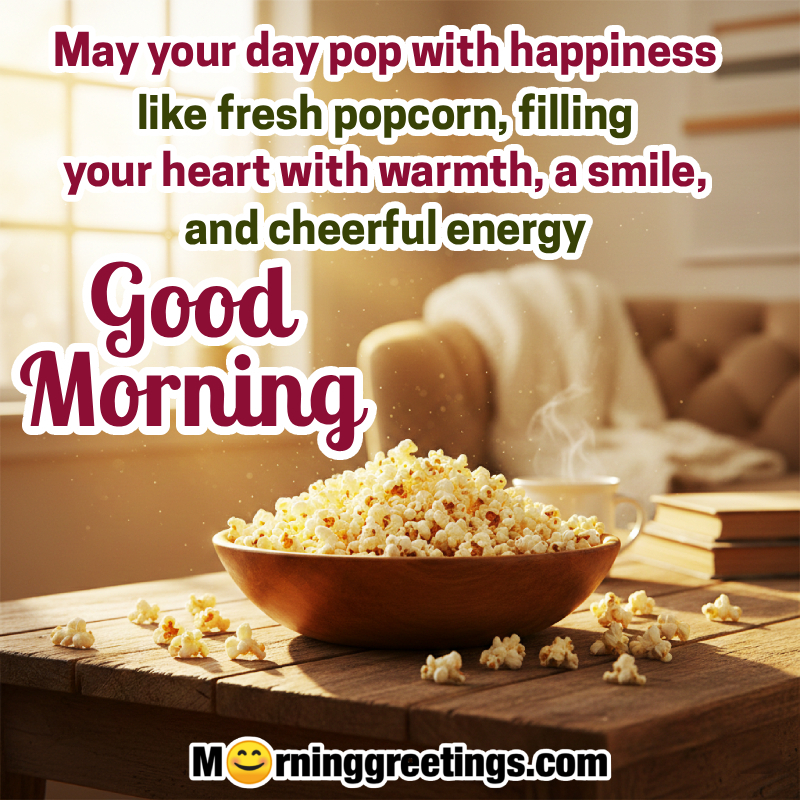 Good Morning Popcorn Fb Status Pic