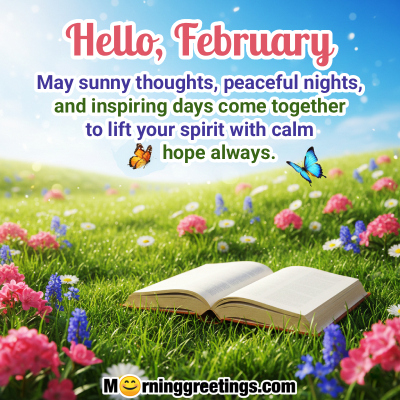 Hello February Inspiartional Message Pic