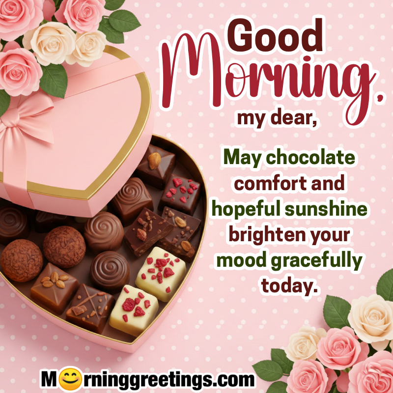Good Morning Chocolate Day My Dear Lovely Wish Pic