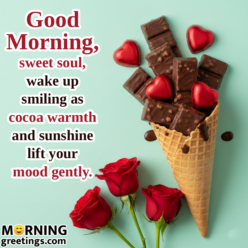 Good Morning Sweet Soul Chocolate Day Nice Picture