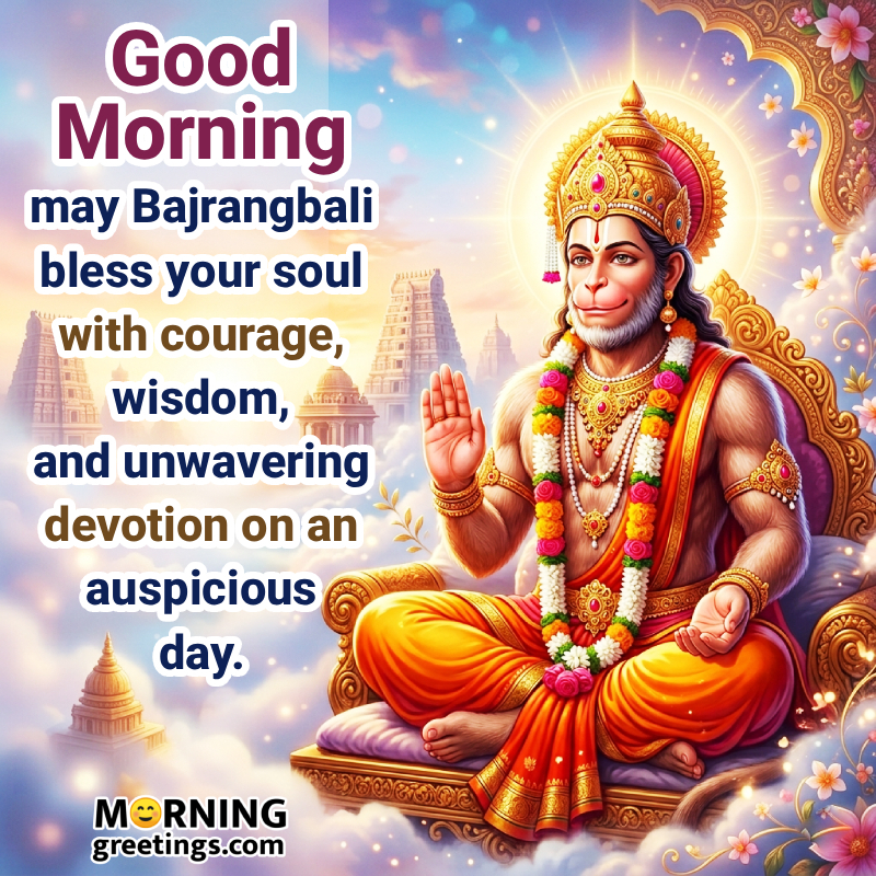 Good Morning Bajrangbali Nice Blessing Image