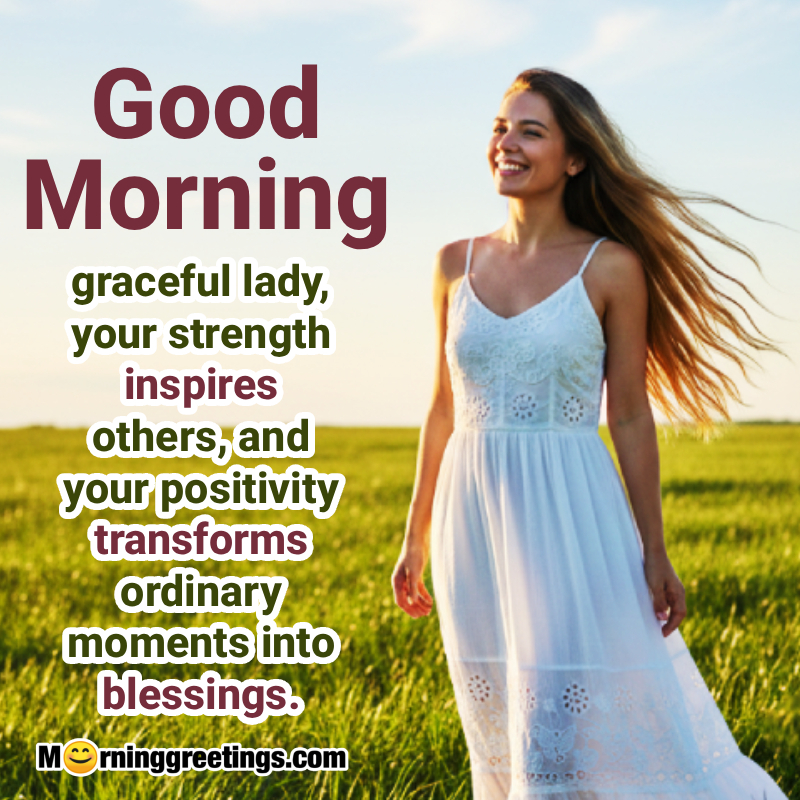 Good Morning Graceful Lady Happy Women's Day Photo