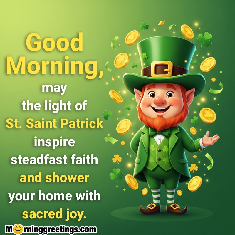 Good Morning Saint Patrick’s Day Wishing Picture