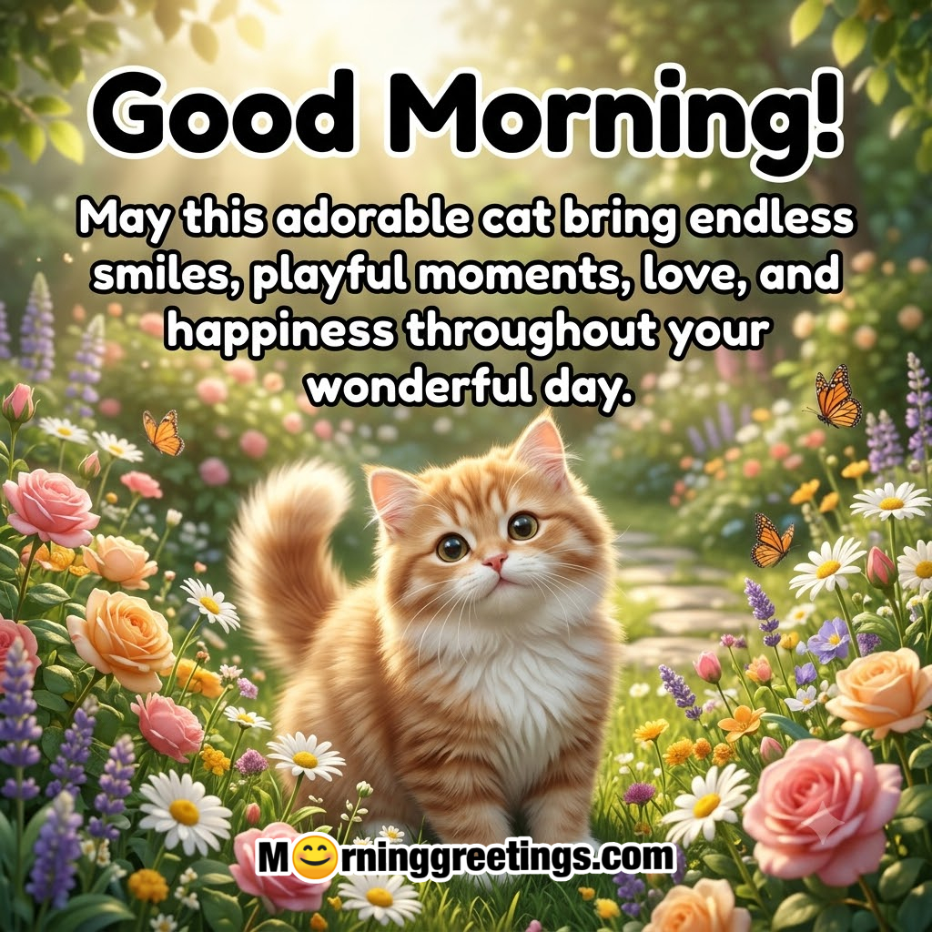 Adorable Good Morning Cat Greetings to Start Your Day