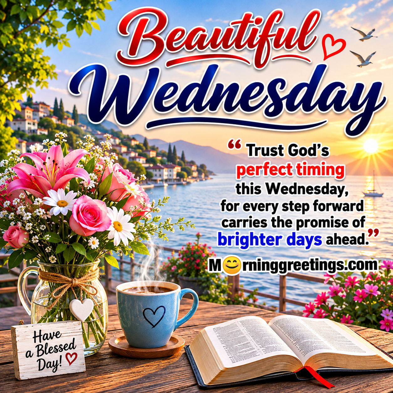 Beautiful Wednesday Lovely Blessings Picture