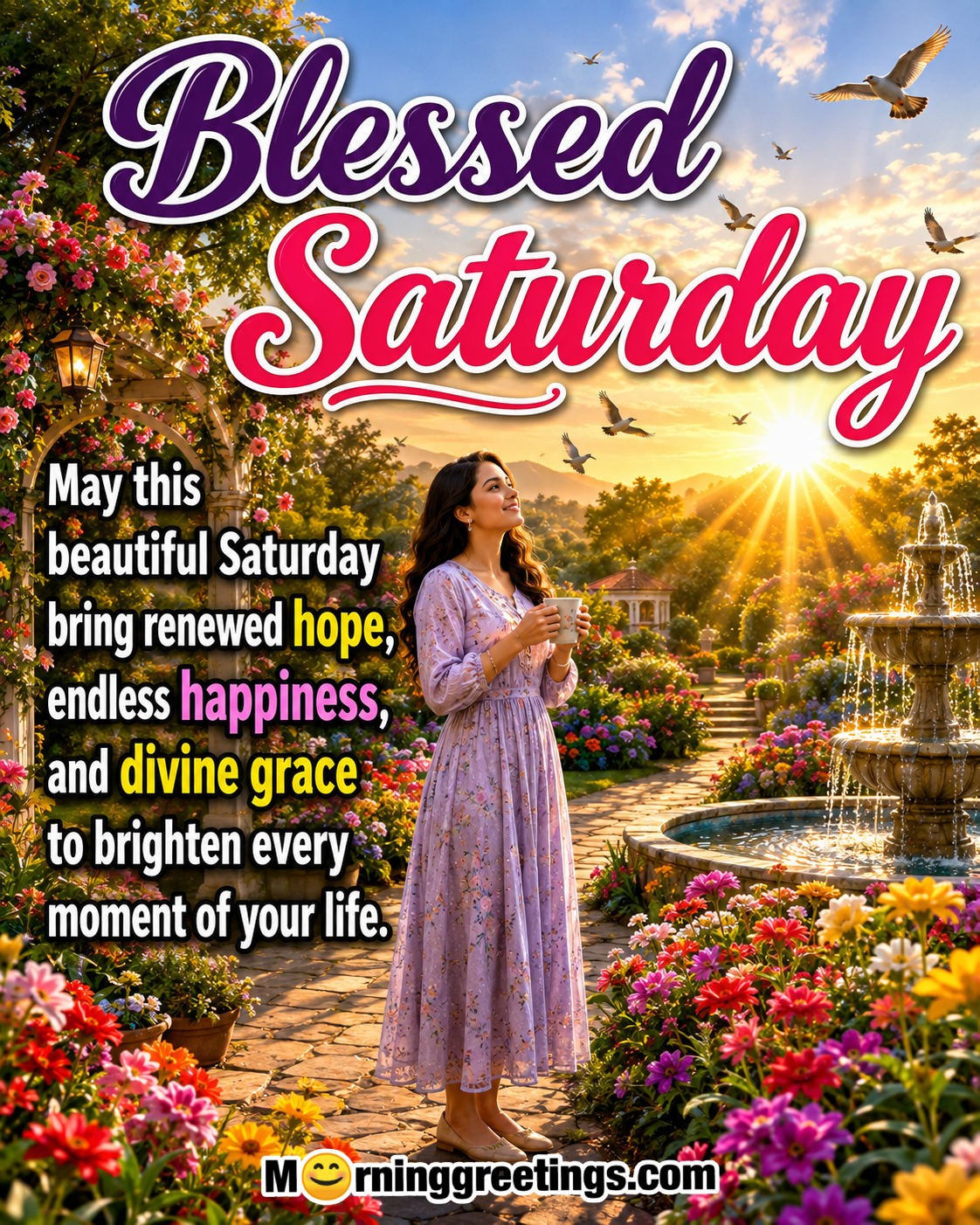 Blessed Saturday With Divine Grace Beautiful Image