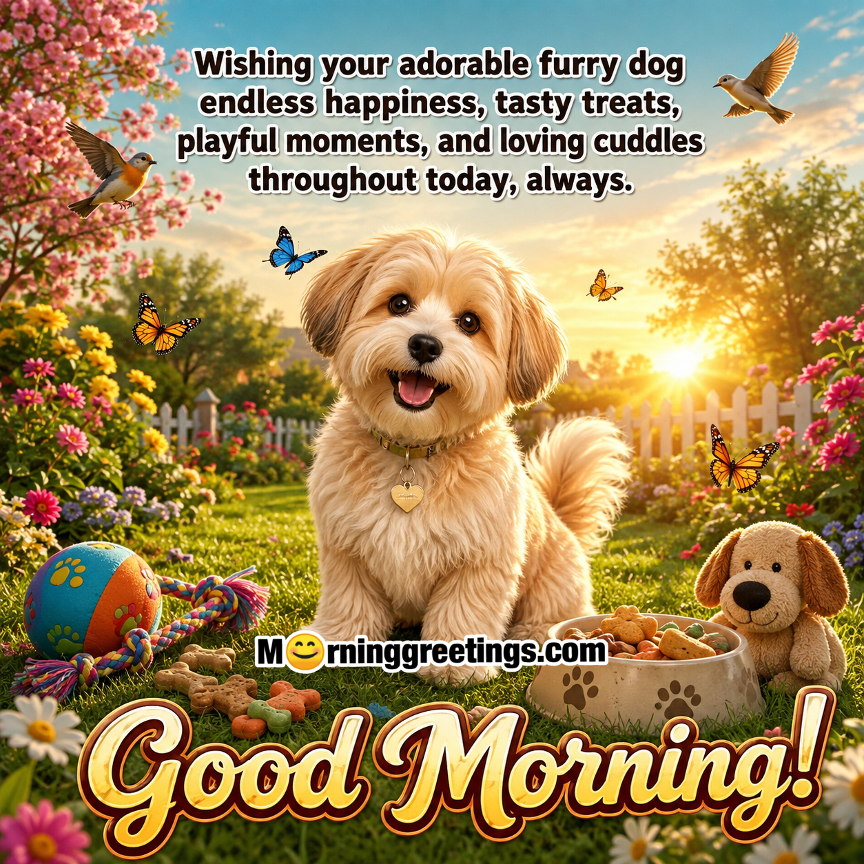 Furry Friends: Good Morning Wishes with Dog Images