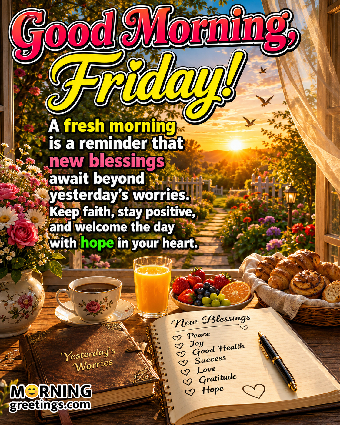 Good Morning Happy Friday Greetings With Quotes