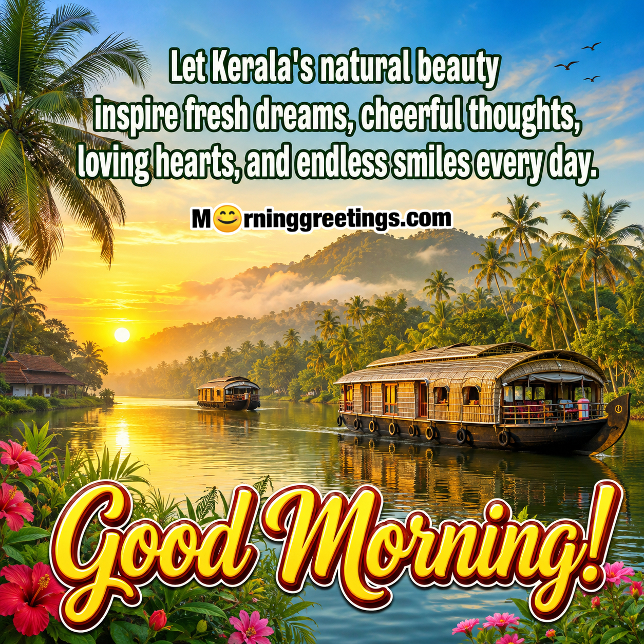 Good Morning Kerala Natural Beauty Inspiring Image