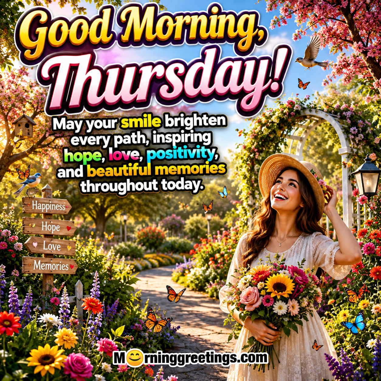 Good Morning Thursday Inspiring Greeting Image