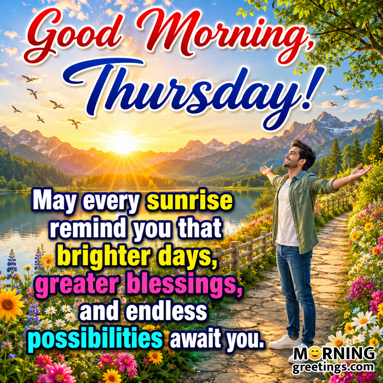 Good Morning Thursday With Endless Blessings Image