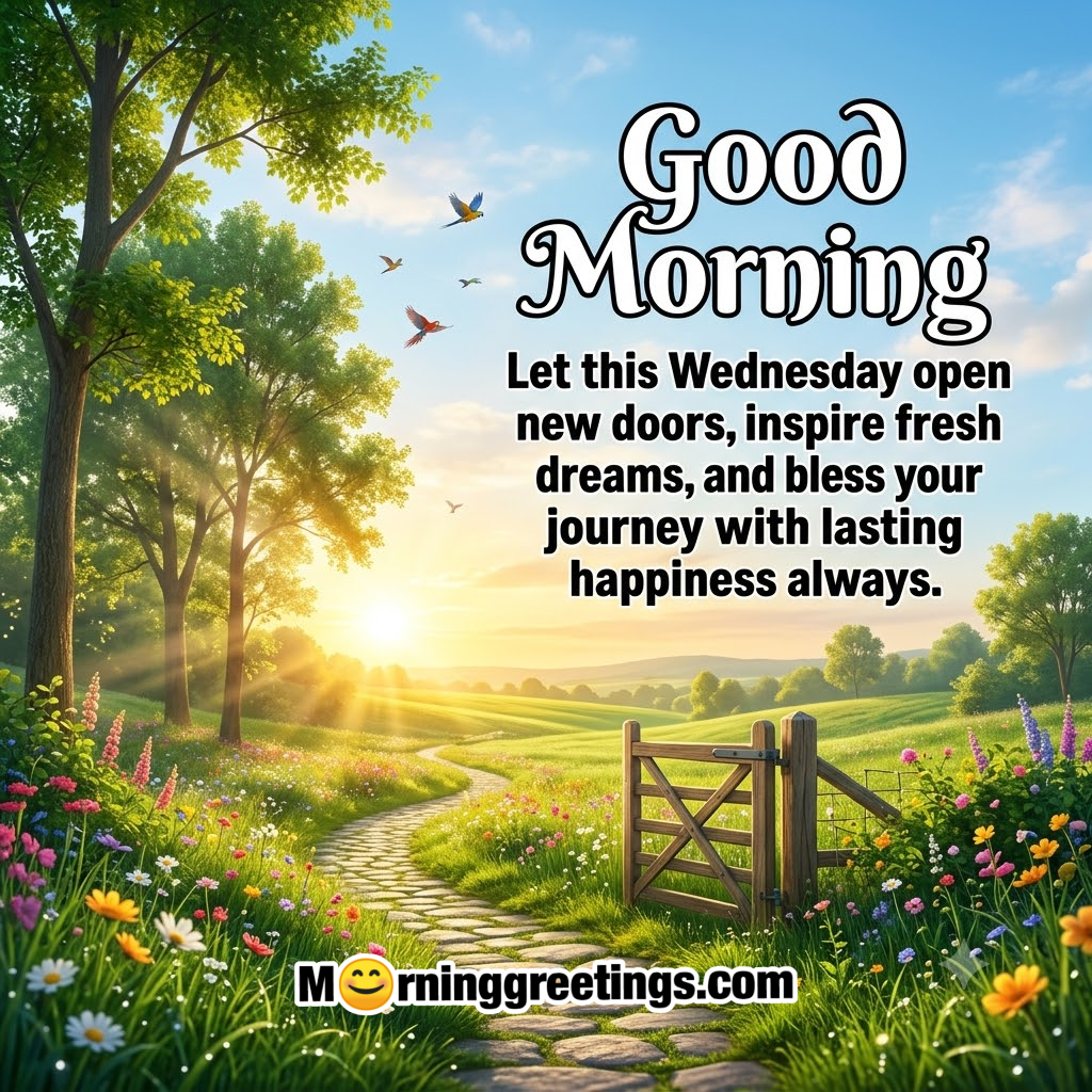 Good Morning Wednesday With Inspirational Wish Pic