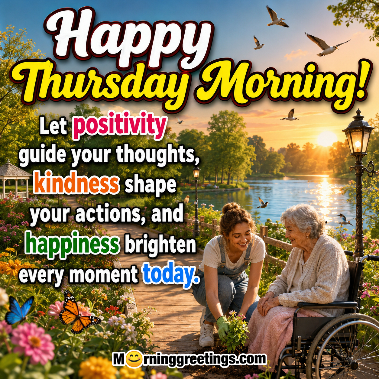 Happy Thursday Morning Positivity Message Image