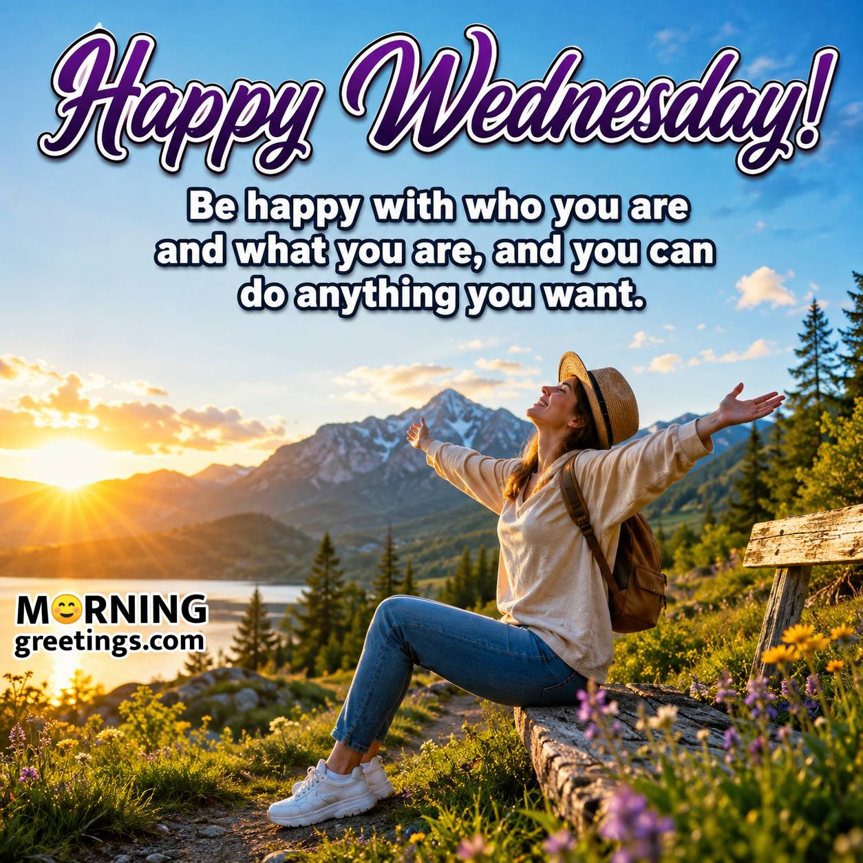 Happy Wednesday Be Happy Best Quote Image