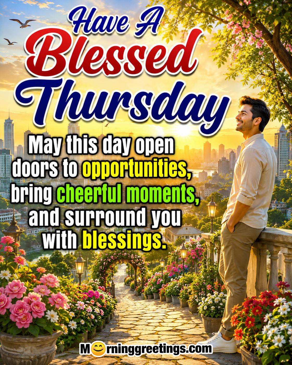Have A Blessed Thursday With Cheerful Moments Pic
