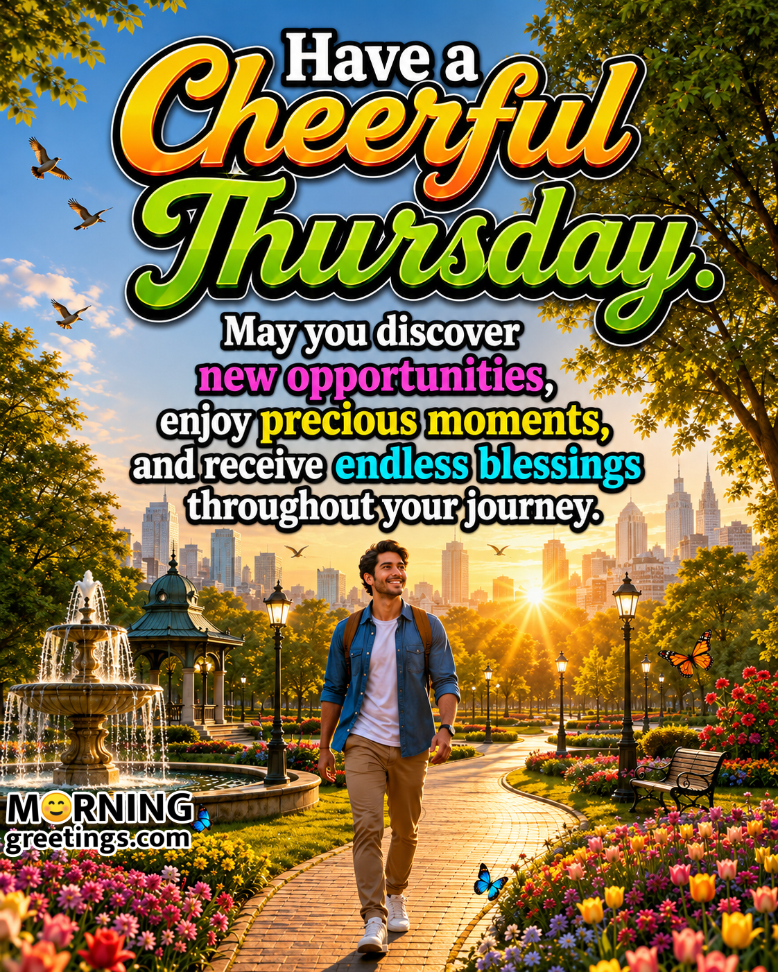 Have A Cheerful Thursday With Endless Blessings Image