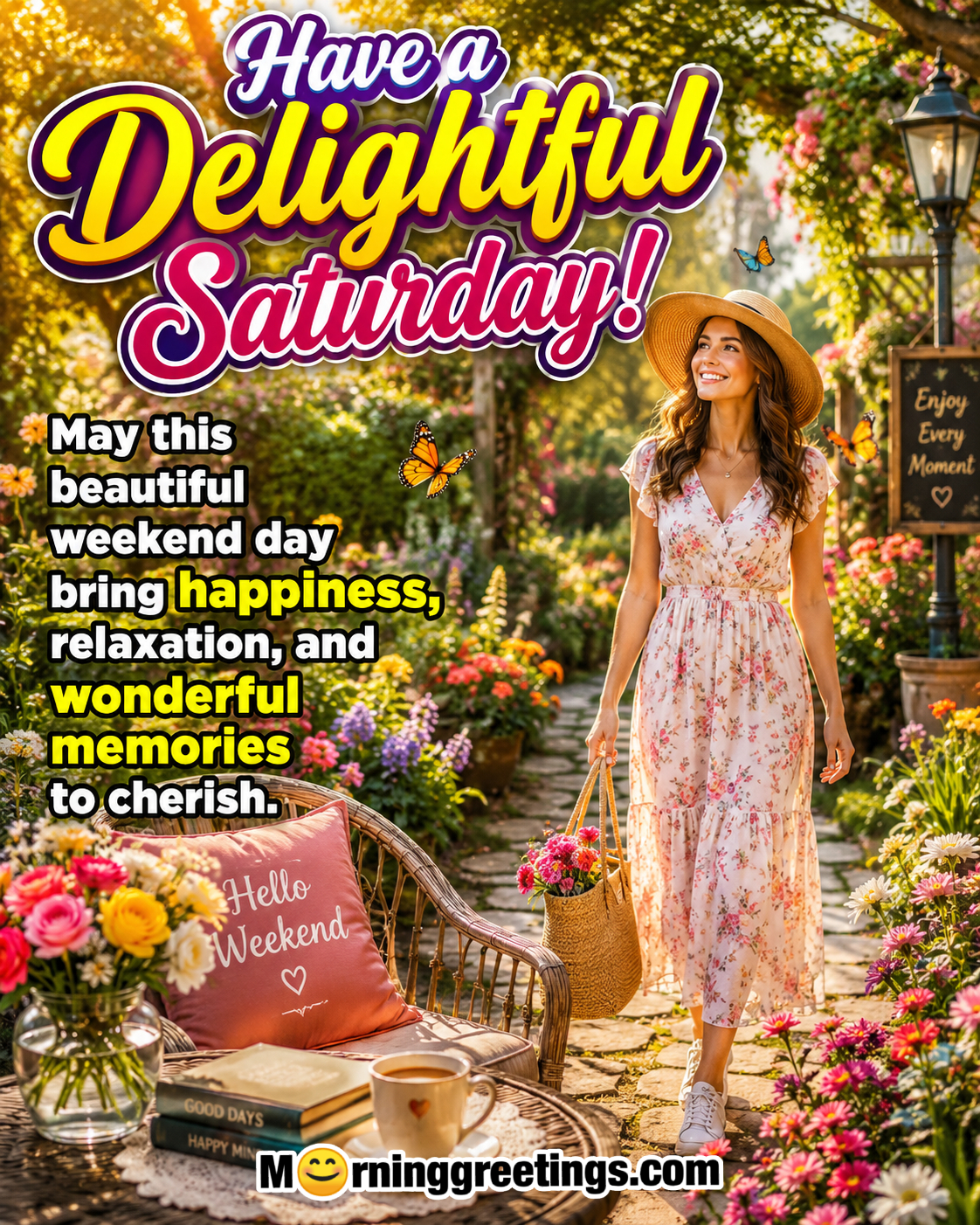 Have A Delightful Saturday With Wonderful Momeries Quote Image