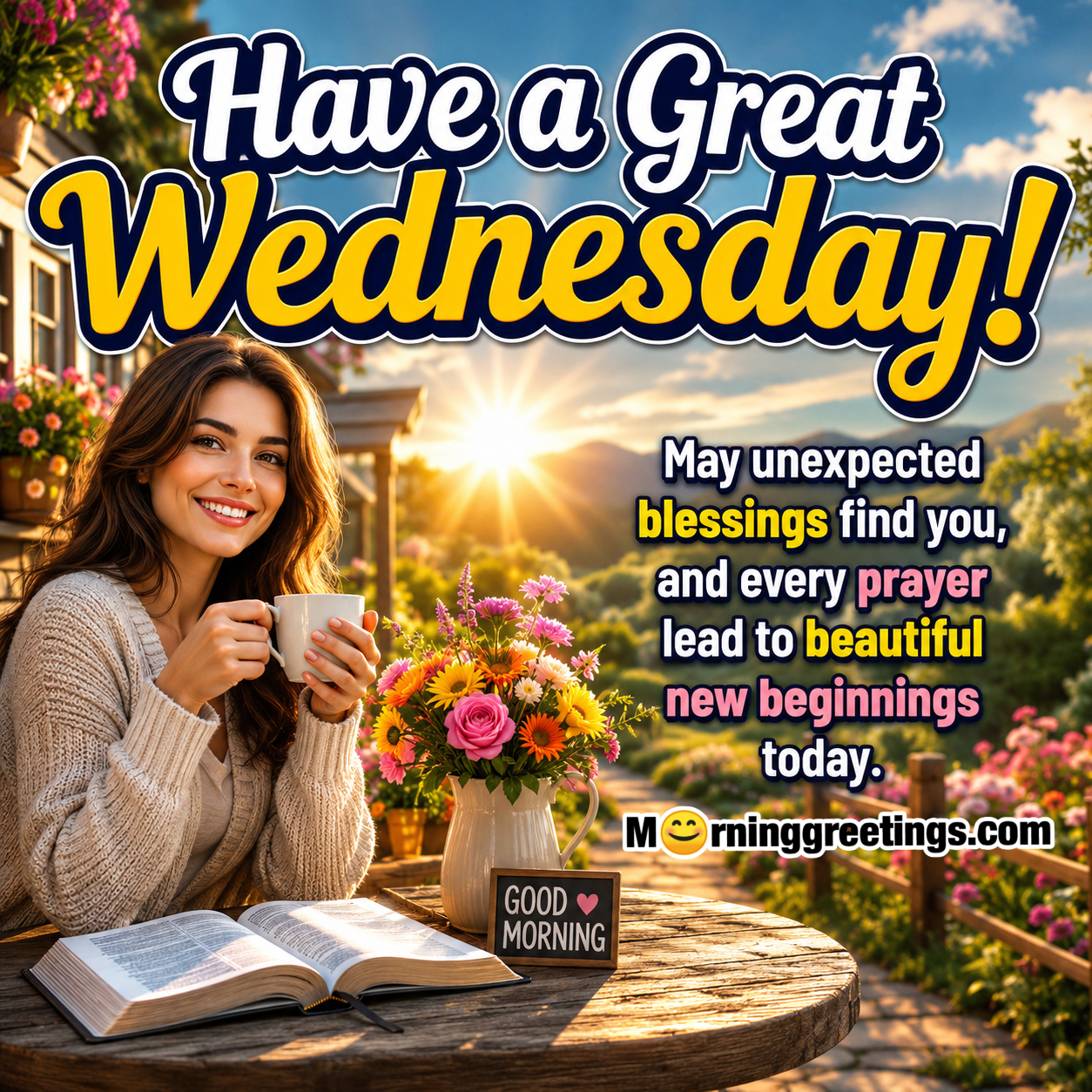 Wednesday Morning Blessings – Positive Blessed Wednesday Images