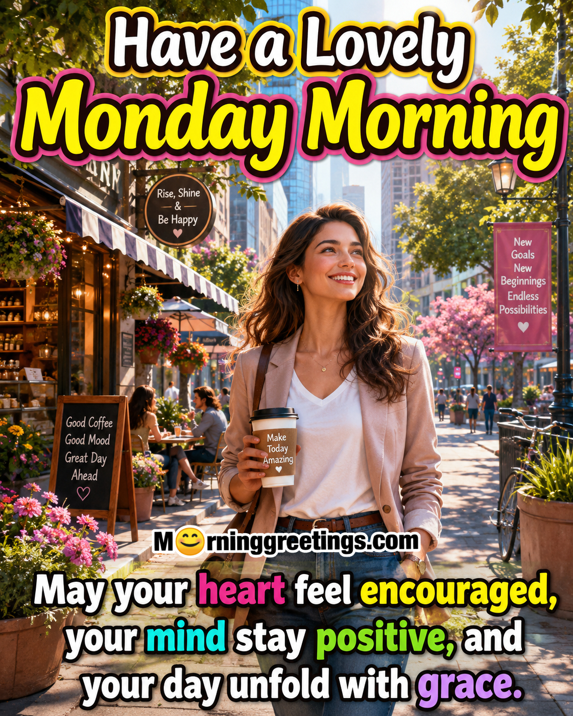 Have A Lovely Monday Morning Positive Blessings Image
