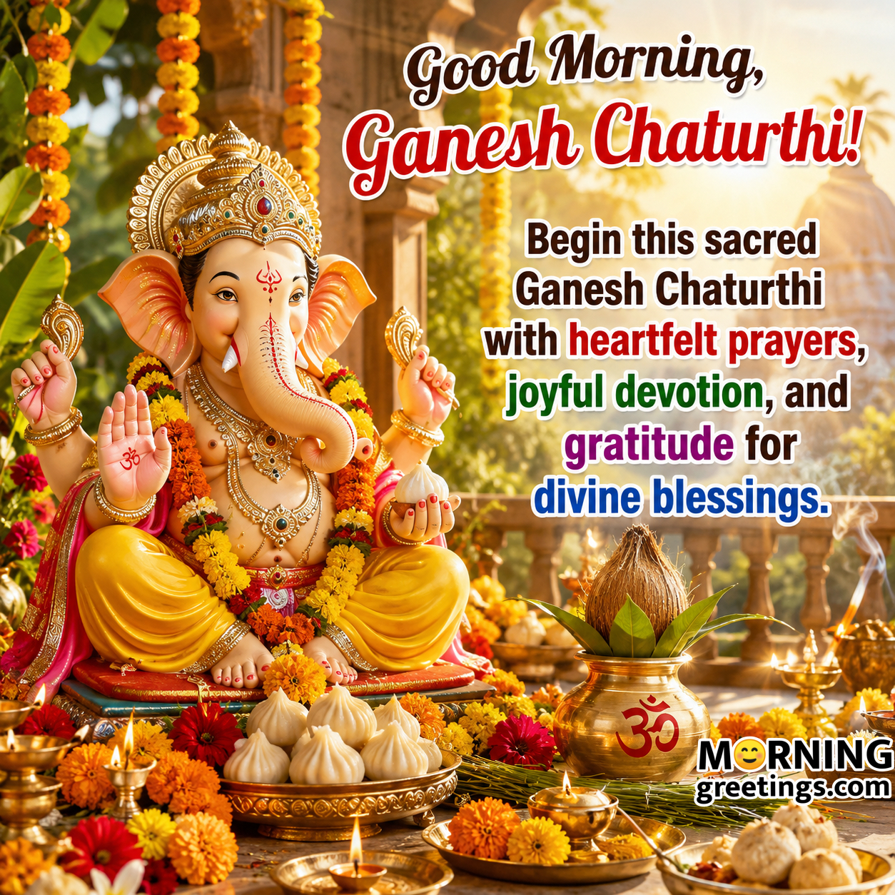 Ganpati Bappa Morya: Good Morning Ganesh Chaturthi Images