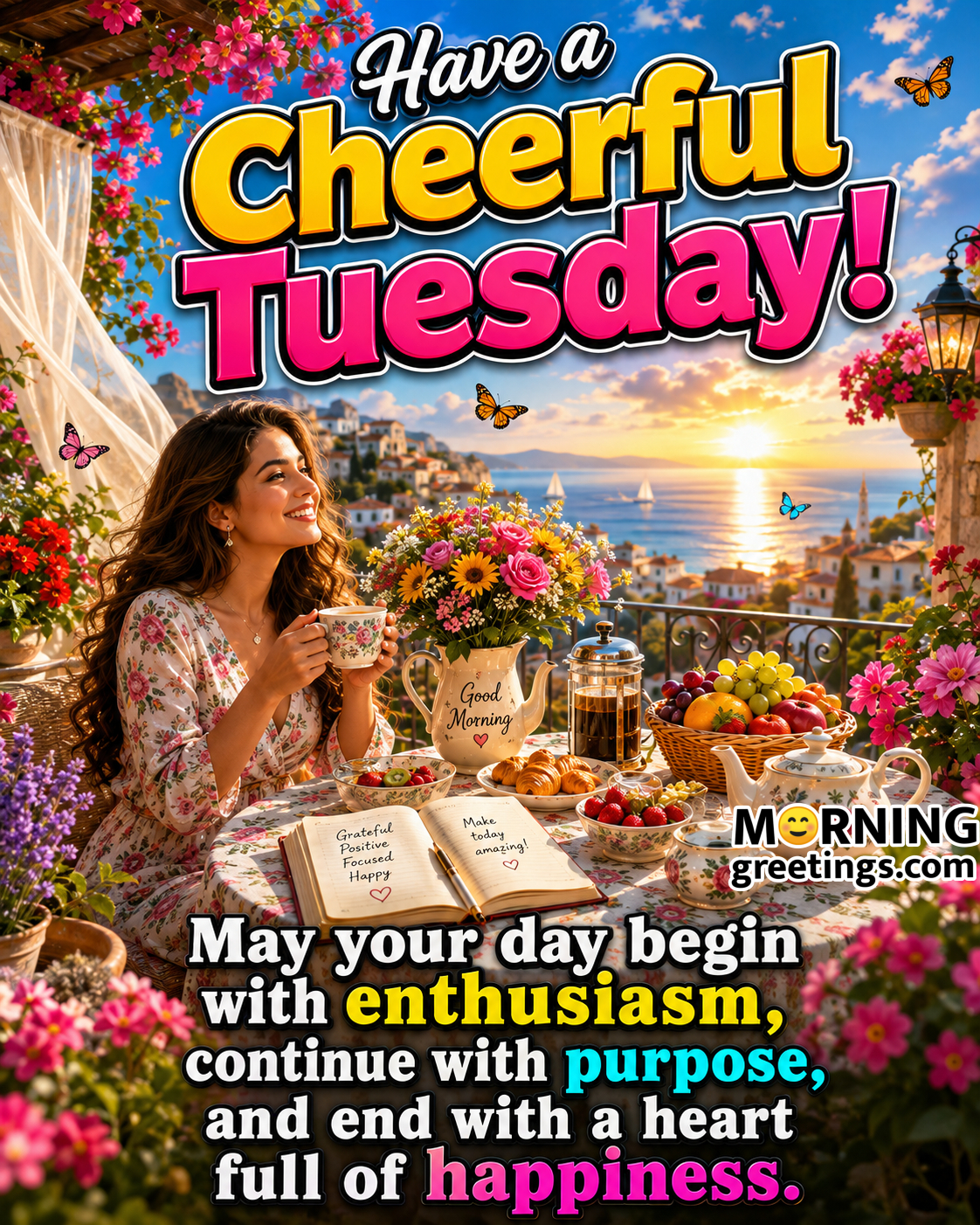 Have A Cheerful Tuesday Blessings With Full Of Happiness Pic