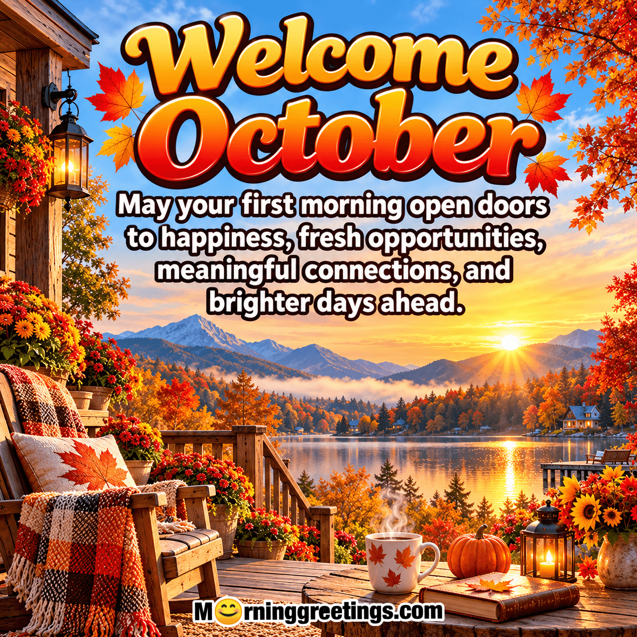 October Morning Wishes & Greetings