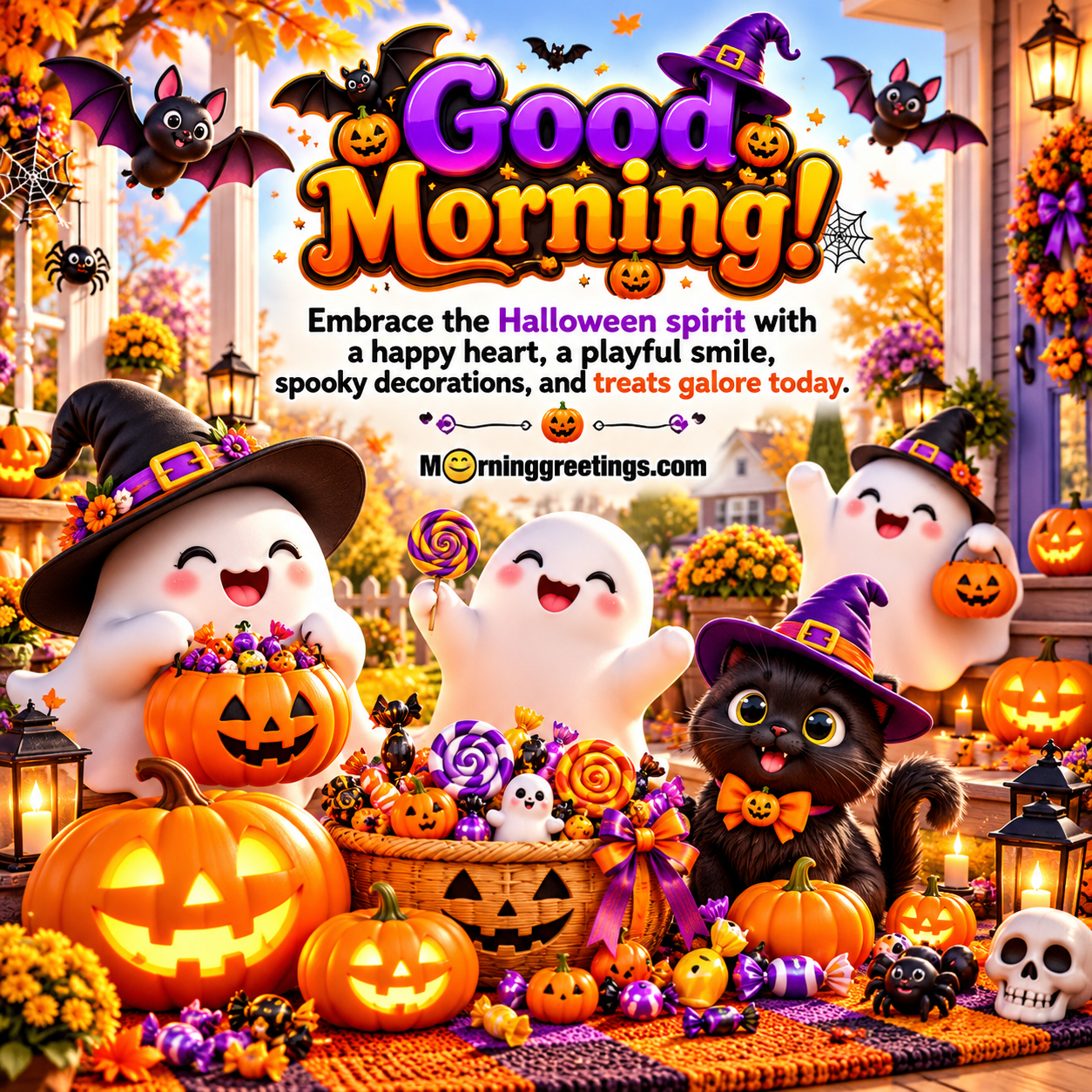 Spooky Start: Good Morning Halloween Wishes Images